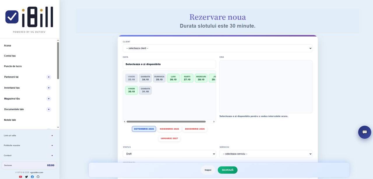 iBill: Appointment booking