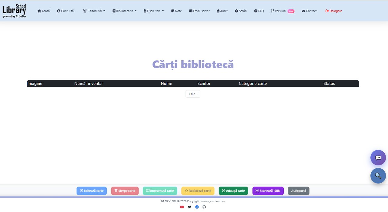 School Library: Library books, with ISBN scanning